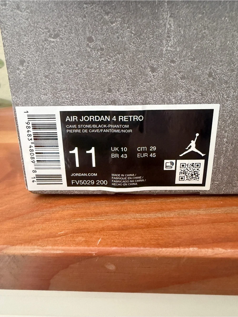 Nike Air Jordan 4 Retro Fear 2025 Size 11 NEW w/ Box FV5029-200